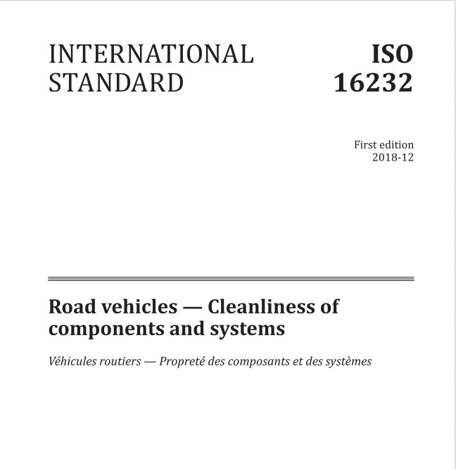 ISO 16232汽車清潔度檢測標準 ISO 16232汽車清潔度檢測標準